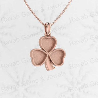 Genuine 925 Sterling Silver 28mm Heart Leaf Design Semi Mounting Blank Charm Pendant Setting for Keepsake & Breastmilk Jewelry