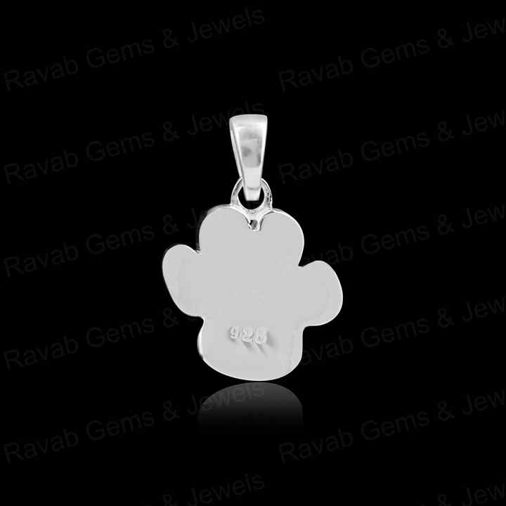 Handmade 925 Silver 14mm Dog Paw Animal Lover Blank Base Charm Pendant Setting Resin & Ashes Breastmilk Keepsake Jewelry DIY