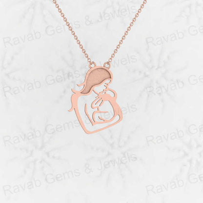 Solid 925 Sterling Silver 25mm Mom Born Child Love Memorial Blank Base Charm Pendant Setting for Keepsake & Breastmilk Jewelry