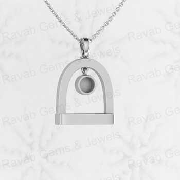 Genuine 925 Sterling Silver Horse Stirrup Blank Heart Pendant 28x19mm Semi Mount Resin Ashes Jewelry Findings Components