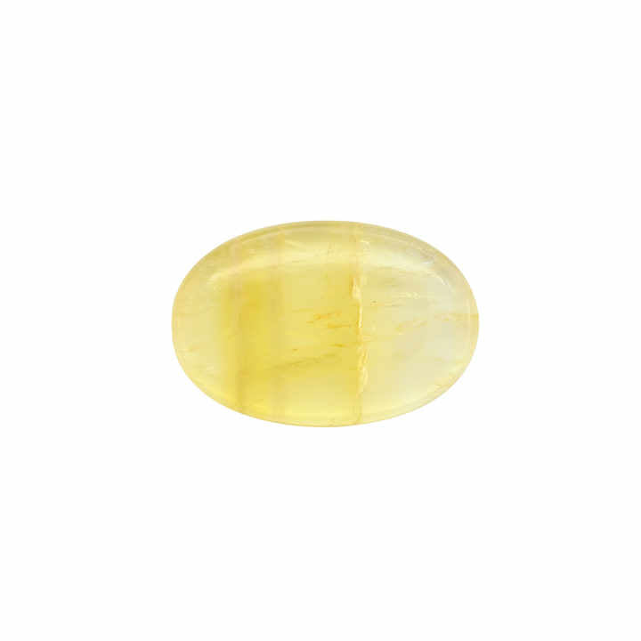 New Arrival Lemon Quartz 20x30mm Oval Shape Flat Back Calibrated Loose Gemstone Cabochon for Making 18k Vintage Pendant Jewelry