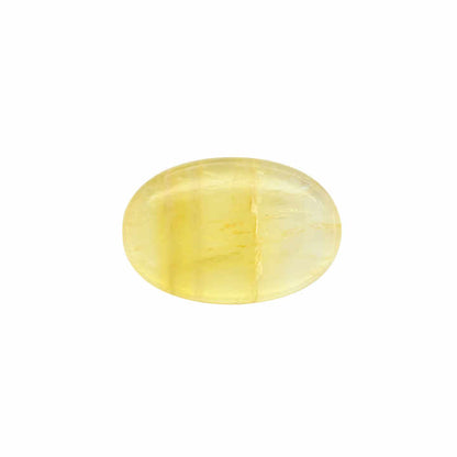 New Arrival Lemon Quartz 20x30mm Oval Shape Flat Back Calibrated Loose Gemstone Cabochon for Making 18k Vintage Pendant Jewelry