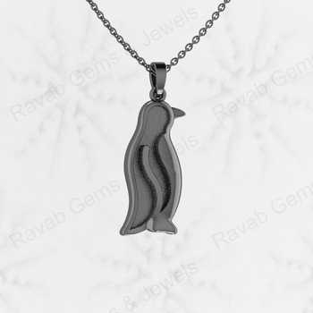 925 Sterling Silver Tiny Baby Penguin Pendant Good for Ashes Resin Work Keepsake Semi Mount Blank Jewelry Findings Components