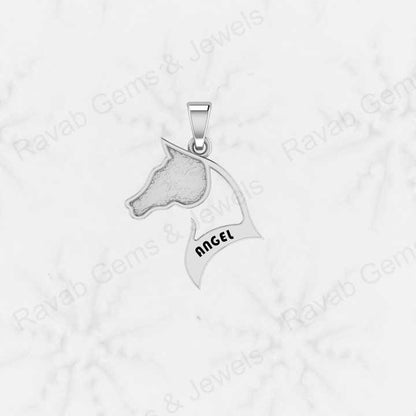 Best Quality Genuine 925 Sterling Silver Running Horse Charm Pendant Semi Mount Blank Setting Good for Resin DIY Jewelry