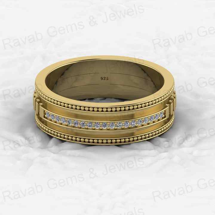 Best Selling 925 Silver 6mm Wide Band Pave CZ Diamond Designer Unique Statement Cigar Women Eternity Vermeil Ring Fine Jewelry