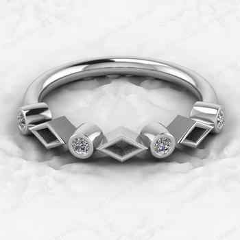925 Sterling Silver Semi Mounts Half Eternity Ring Superb CZ Gemstone Breastmilk Ashes Resin Keepsakes Good Jewelry Components