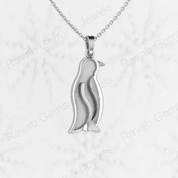 925 Sterling Silver Tiny Baby Penguin Pendant Good for Ashes Resin Work Keepsake Semi Mount Blank Jewelry Findings Components