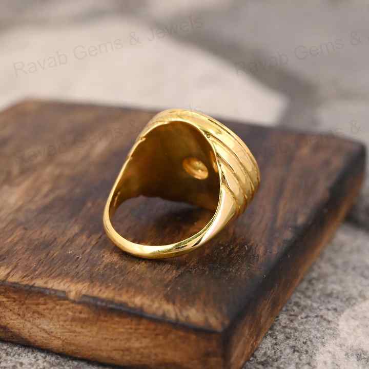 Best Selling 925 Silver Compass Ring for Men 20mm Lapis Lazuli Moissanite Genuine Designer Fine Jewelry with Bezel Setting Inlay