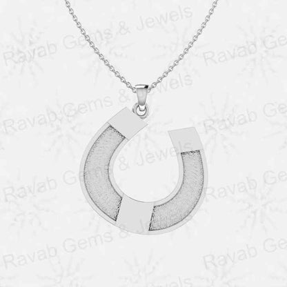 Genuine 925 Silver Horseshoe Semi Mounting Charm Pendant Setting for Resin Breastmilk Ashes Memorial Jewelry Findings Components