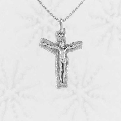 Men's Customized 925 Sterling Silver Fine Jewelry High Quality Saint Benedict Medallion Religious Cross Jesus Pendant