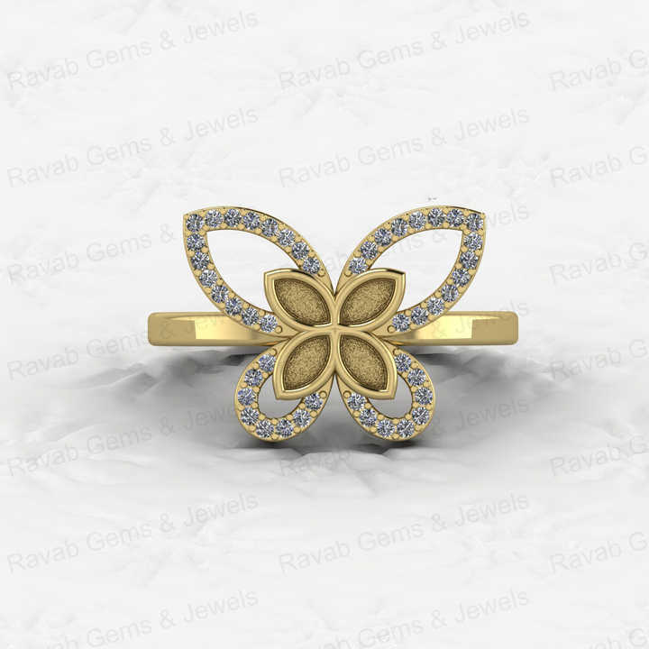Solid 925 Silver Semi Mounting Blank Base Ring 2x4mm Marquise Butterfly CZ Resin Ashes Work Keepsake DIY Jewelry Findings