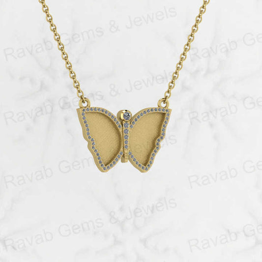 Top Quality 925 Silver 16x22mm Butterfly CZ Blank Bezel DIY Memorial Jewelry Resin Ashes Breast Milk DIY Findings Components