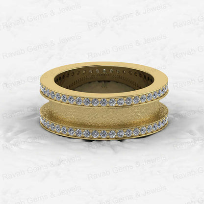 High Quality 925 Solid Silver 4mm Blank Bezel Tunnel Channel CZ Stone Setting Ring DIY Breast Milk Resin Ashes Keepsake Jewelry