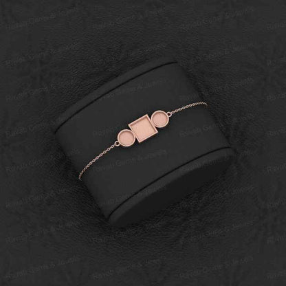 Top Quality Solid 925 Sterling Silver Square & Round Charm Bracelet Good For Ashes & Resin Work Keepsake Breastmilk Fine Jewelry