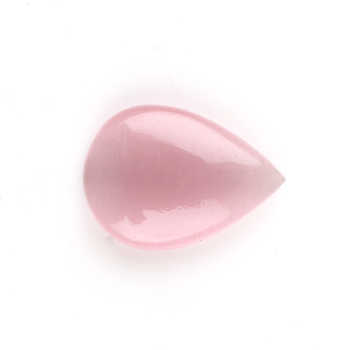 16x22mm Pear Shape Briolette Smooth Pink Cats Eye Synthetic Quartz Calibrated Size Loose Gemstone Jewelry Making Direct Supply
