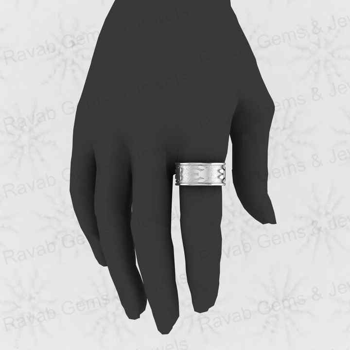 Superb Quality Solid 925 Sterling Silver Dog Paw Foot Print Modern Signet Band Ring for Men's Custom Fine Handmade Jewelry
