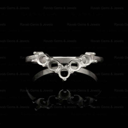 2024 Wholesale Semi Mount Wedding Engagement Ring Claw Blank Prong Setting Base 3mm Round for Breastmilk & Keepsake DIY Jewelry
