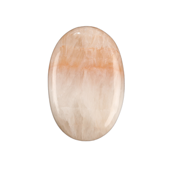 Best Selling 20x30mm Natural Pink Scolecite Flatback Cabochons High-Polished Quartz Gemstone Smooth Oval Shape Jewelry Making