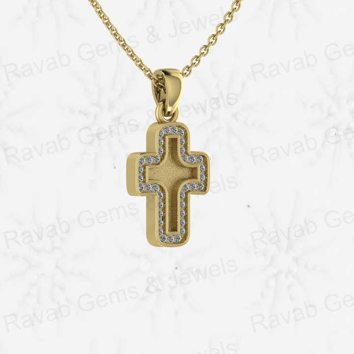 Genuine 925 Sterling Silver Cross Charm Pendant DIY Jewelry Findings Components Zircon Resin Ashes Semi Mount Blank Jewelry