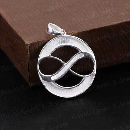 High Quality 925 Silver 25mm Circle Charm Pendant Infinity Setting Resin Ashes Keepsake Breast Milk Jewelry Findings Components