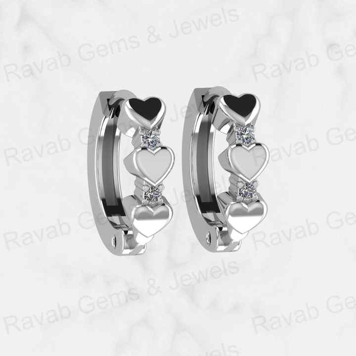 Top Selling Solid 925 Sterling Silver Hoop Heart Zircon Small Earrings for Women Handmade Jewelry Christmas Gift Fine Jewelry