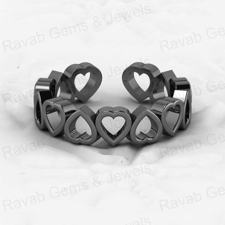 Beautiful 925 Silver 5mm Dainty Hollow Heart Love Day Gold Vermeil Eternity Band Adjustable Women Ring Fine Keepsake Jewelry