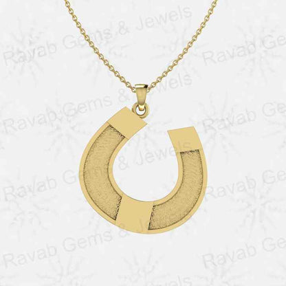 Genuine 925 Silver Horseshoe Semi Mounting Charm Pendant Setting for Resin Breastmilk Ashes Memorial Jewelry Findings Components