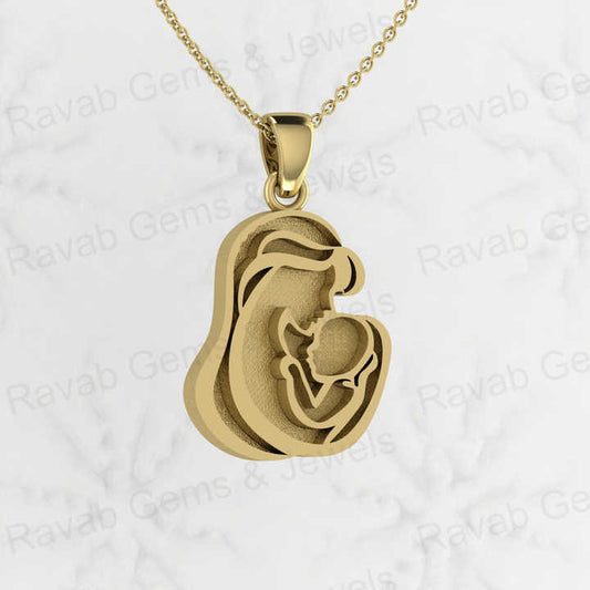 Solid 925 Sterling Silver 25mm Mother Kissing Baby Semi Mounting Bezel Charm Pendant Setting for Resin & Ashes Keepsake Jewelry