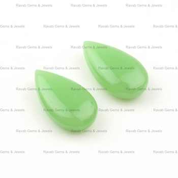 Top Quality 11x20mm Natural Polish Green Australian Chrysoprase Gemstone Smooth Loose Calibrated Gemstone for Jewelry Making
