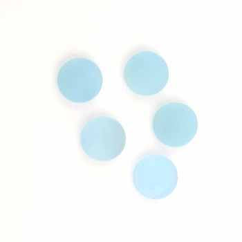 Wholesale 12mm Aqua Chalcedony Flat Cabochon Smooth Round Loose Gemstone of Aquamarine Gemstone Cabochon