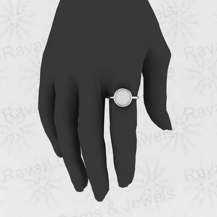 Best Quality Solid 925 Sterling Silver 10mm Semi Mount Ring Adjustable Blank Setting Resin Ashes Jewelry Findings Components