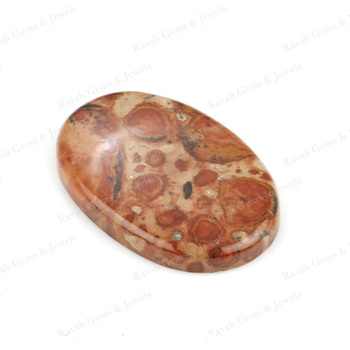 High Quality 20x30mm Mookaite Coral Jasper Loose Quartz Cabochon Natural Smooth Oval Flatback Calibrated Jewelry