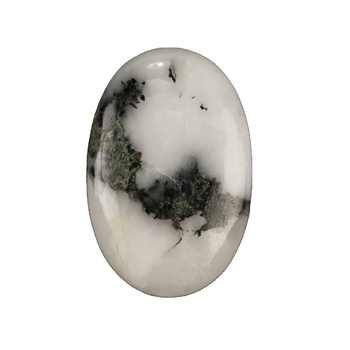 Top Selling 20x30mm Smooth Oval White Zebra Jasper Cabochons Natural Jewelry Making Loose Gemstones at Amazing Price