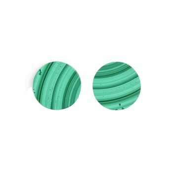 New Arrival 12mm Natural Green Malachite Coin Both Sides Flat Smooth Calibrated High-Polished Loose Gemstone for Jewelry Making
