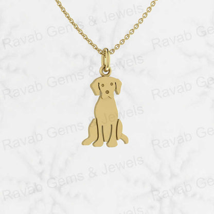 Genuine 925 Sterling Silver Tiny Face Dog Labrador Pet Lover Jewelry Retriever 27x13mm Charm Pendant Necklace Fine Jewelry