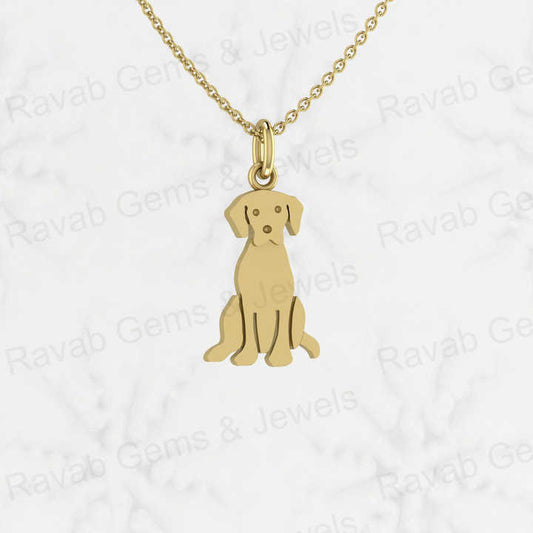 Genuine 925 Sterling Silver Tiny Face Dog Labrador Pet Lover Jewelry Retriever 27x13mm Charm Pendant Necklace Fine Jewelry