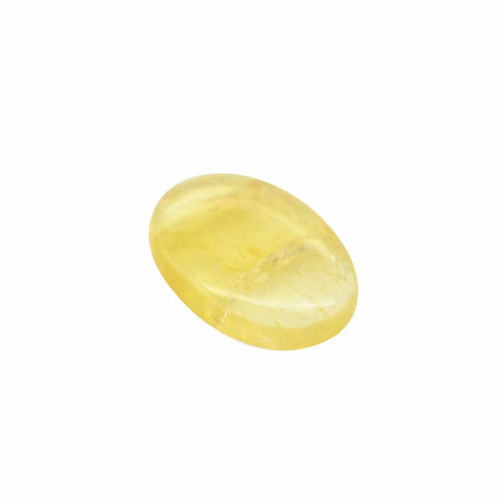 New Arrival Lemon Quartz 20x30mm Oval Shape Flat Back Calibrated Loose Gemstone Cabochon for Making 18k Vintage Pendant Jewelry