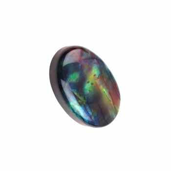 Hot Selling Oval Smooth Cut Large Loose Gemstone Abalone Shell 20x30mm Flat Back Cabochons for Making Jewelry Quartz Stone