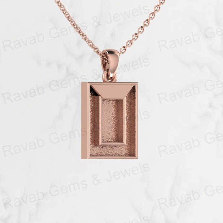 Hot Selling 925 Sterling Silver 12x16mm Mirror Frame Semi Mounting Blank Charm Pendant for Resin & Ashes Work Jewelry Findings