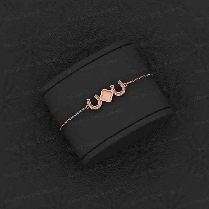 Top Quality Solid 925 Sterling Silver Clover & Horse Shoe Charm Bracelet Good For Ashes & Resin Work Keepsake Breastmilk Jewelry
