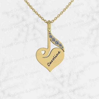 Top Selling 925 Genuine Silver CZ Love Heart Leaf Design Personalized Name Charm Pendant Minimalist Fine Jewelry for Women Gift