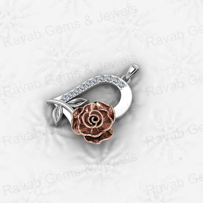 Best Selling 22mm Minimalist Floral Love Heart Pendant Necklace Women 925 Genuine Silver CZ Dainty Crystal Fine Jewelry Keepsake