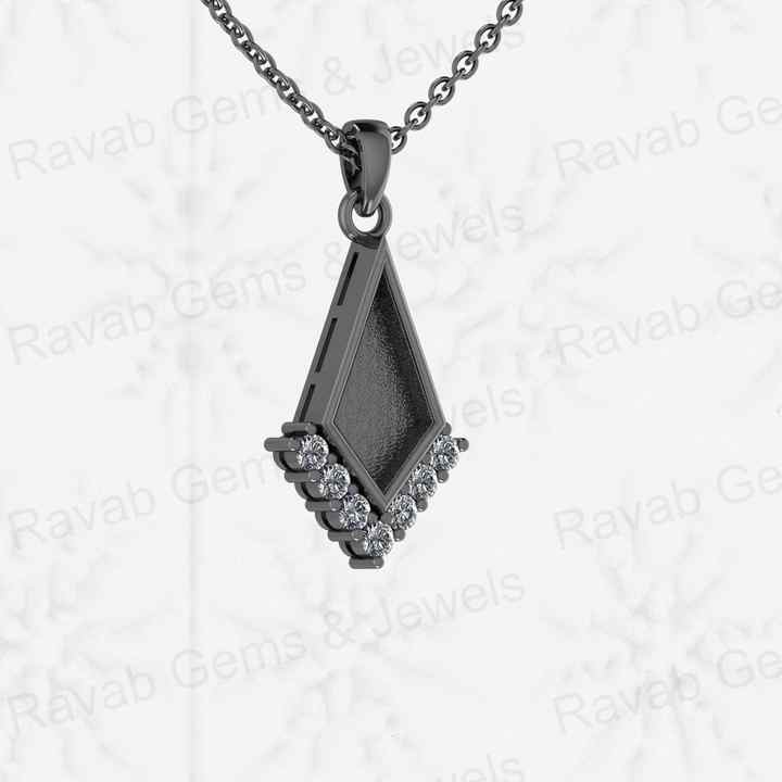 Solid 925 Sterling Silver 6x12mm Semi Mount Blank Bezel Charm Pendant With Setting for Ashes & Resin Breastmilk Zircon Jewelry