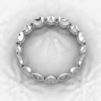 925 Genuine Sterling Silver Semi Mount Ring Ultimate Heart Bezel Eternity Blank Design Resin Ashes Good Keepsake Jewelry