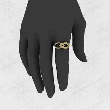 Top Quality Infinity Design 925 Sterling Semi Mount Blank Setting Yin Yang Ring Good for Resin & Ashes Work Breastmilk Jewelry
