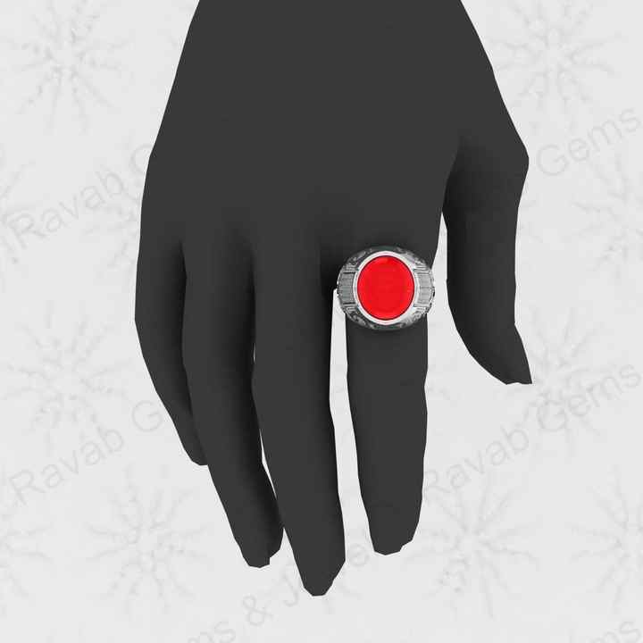 Best Quality Solid 925 Sterling Silver 13x15mm Red Coral Oval Shape Turkish Artisan Designer Ring for Men Ottoman Signet Jewelry