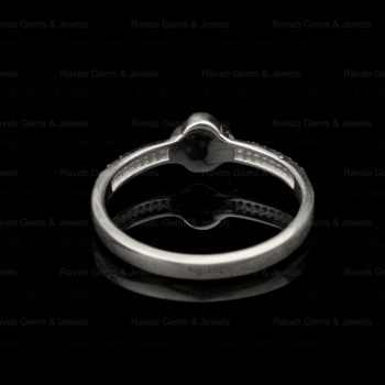 Best Quality 925 Sterling Solid Silver 5mm Clover Shape Zircon Semi Mount Blank Bezel Setting Ring Keepsake Jewelry Components