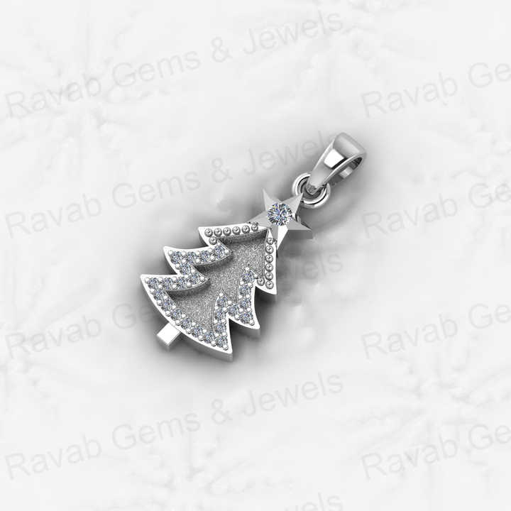 Top Selling 925 Sterling Silver 25mm Initial Christmas Tree Semi Mount Charm Pendant Blank Setting for Ashes & Resin Jewelry