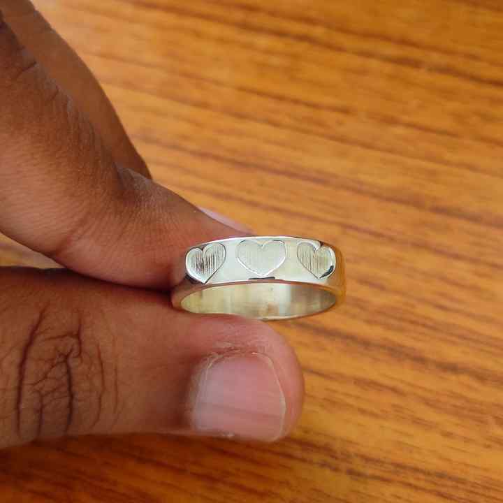 925 Sterling Silver 5mm Heart Shape Band Semi-Mount Blank Setting Ring Good For Ashes & Resin Fill Keepsake DIY Fine Jewelry