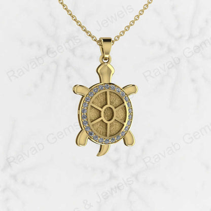 Best Quality 925 Sterling Silver Turtle Best Luck Charm Semi Mount Blank Setting Pendant Good for Ashes & Resin Work Keepsake